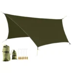 Водоустойчив outdoor брезент 360x290 cm за къмпинг, туризъм и подслон - Image 2
