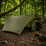 Водоустойчив outdoor брезент 360x290 cm за къмпинг, туризъм и подслон